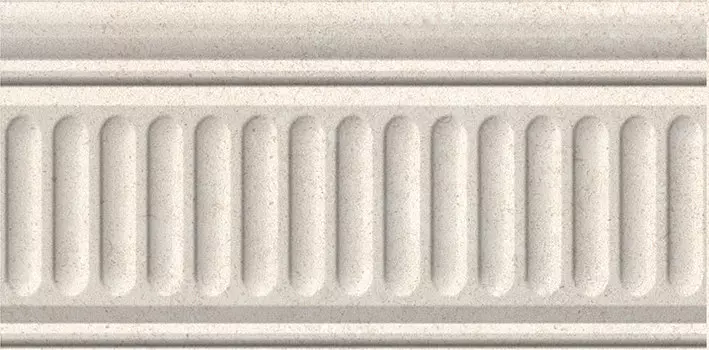 Керамическая плитка Kerama Marazzi Керамический бордюр 20x9,9 Золотой пляж светлый бежевый структура матовый