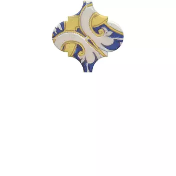 Керамическая плитка Kerama Marazzi OP\A160\65000 Декор Арабески Майолика орнамент глянцевый 6,5х6,5