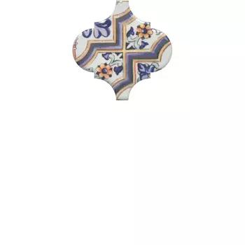 Керамическая плитка Kerama Marazzi OP\A161\65000 Декор Арабески Майолика орнамент глянцевый 6,5х6,5