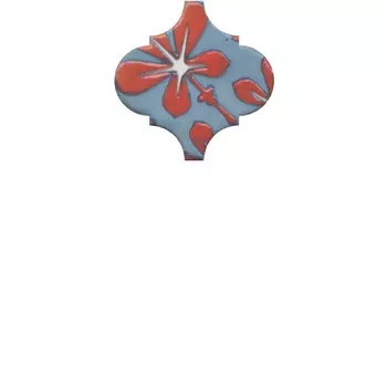 Керамическая плитка Kerama Marazzi OS\A32\65000 Декор Арабески Майолика орнамент глянцевый 6,5х6,5