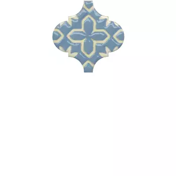 Керамическая плитка Kerama Marazzi OS\A37\65000 Декор Арабески Майолика орнамент глянцевый 6,5х6,5