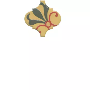 Керамическая плитка Kerama Marazzi OS\A38\65000 Декор Арабески Майолика орнамент глянцевый 6,5х6,5