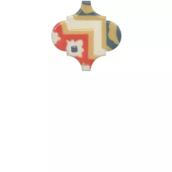 Керамическая плитка Kerama Marazzi OS\A41\65000 Декор Арабески Майолика орнамент глянцевый 6,5х6,5