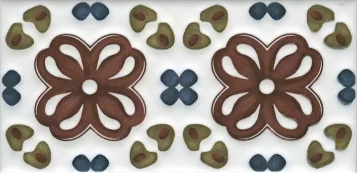 Керамическая плитка Kerama Marazzi STG\B616\16000 Декор Клемансо орнамент матовый 7,4х15