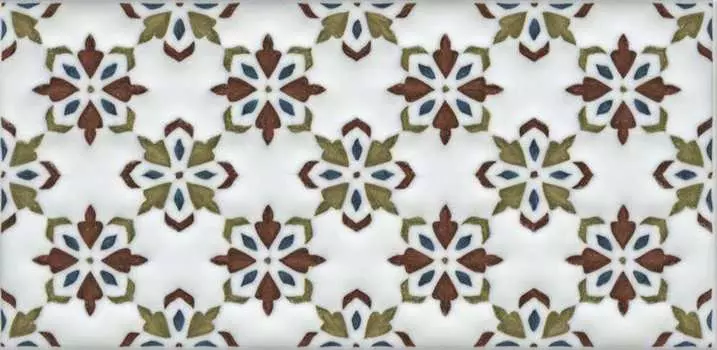 Керамическая плитка Kerama Marazzi STG\B619\16000 Декор Клемансо орнамент матовый 7,4х15