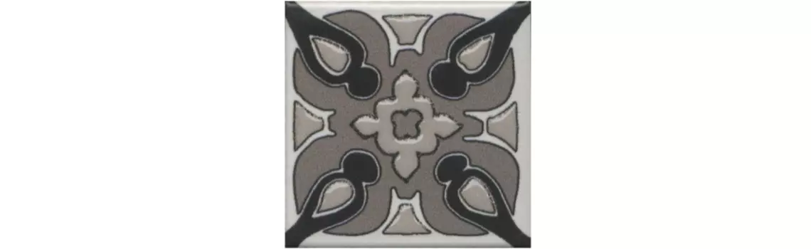 Керамическая плитка Kerama Marazzi Вставка Анвер 3 серый 4,85х4,85