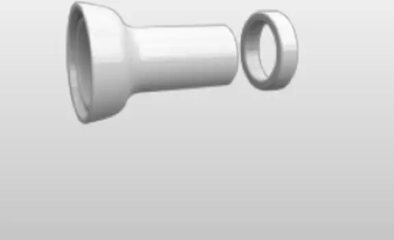 Керамический отвод для слива в стену Kerasan Retro 754801