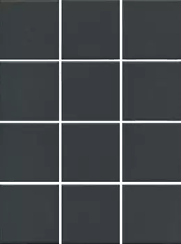 Керамогранит Kerama Marazzi Агуста черный натуральный 9,8х9,8 из 12 частей