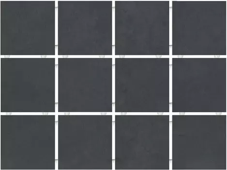 Керамогранит Kerama Marazzi Амальфи черный матовый из 12 частей 9,8х9,8