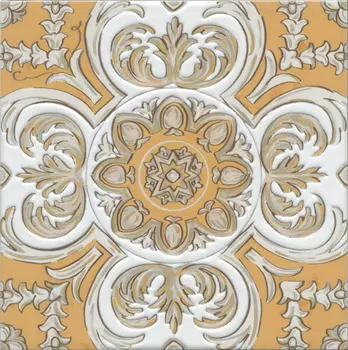 Керамогранит Kerama Marazzi Декор Алмаш центр жёлтый 30х30