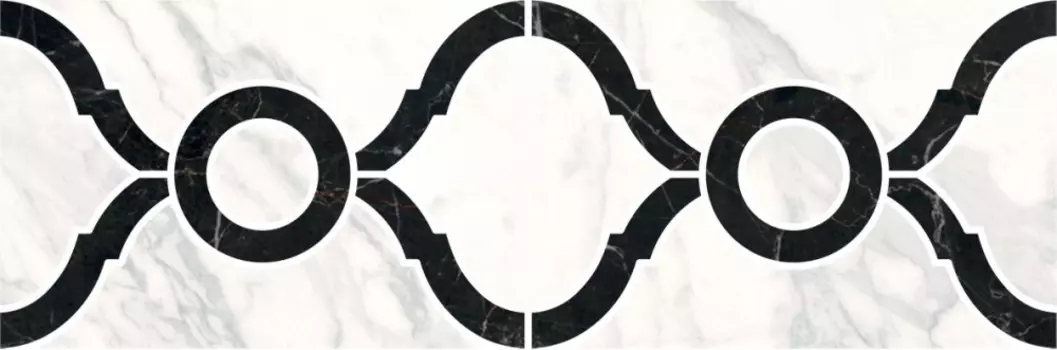 Керамогранит Kerama Marazzi ID91T Бордюр Фрагонар наборный белый 30х9,9