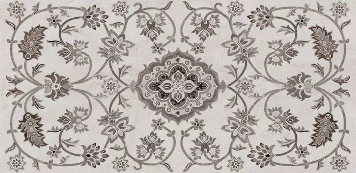 Керамогранит Kerama Marazzi Керамический гранит 40*80 Парнас пепельный декорированный лаппатированный обрезной