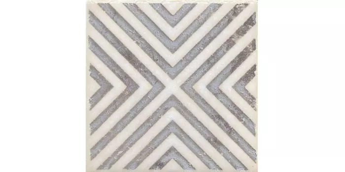 Керамогранит Kerama Marazzi STG\A403\1266H Вставка Амальфи орнамент коричневый 9,8х9,8