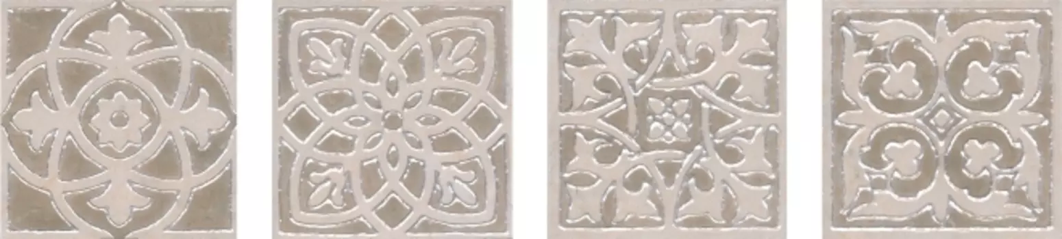 Керамогранит Kerama Marazzi Вставка Парнас бежевый лаппатированный обрезной 9,5х9,5