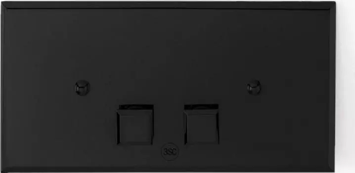 Клавиша смыва 3SC Square Plaque SQL00NO для инсталляции Geberit UP320, черный матовый