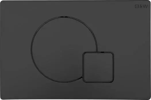 Клавиша смыва Black&White Universe WPI-09522, черный матовый