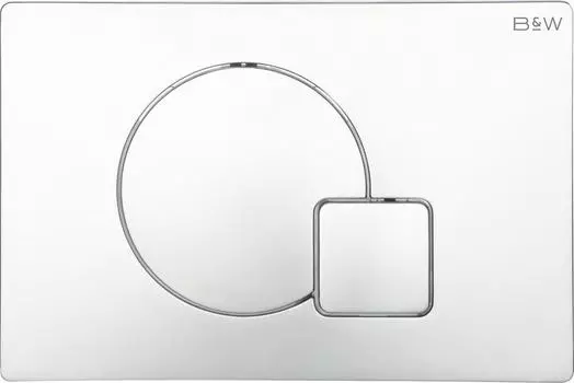 Клавиша смыва Black&White Universe WPI-09523, хром