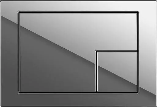 Кнопка смыва Cersanit Corner 64108, хром глянцевый