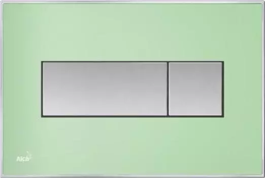Кнопка смыва AlcaPlast M1372 зелёный