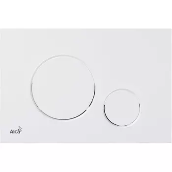 Кнопка смыва AlcaPlast M676 белый матовый