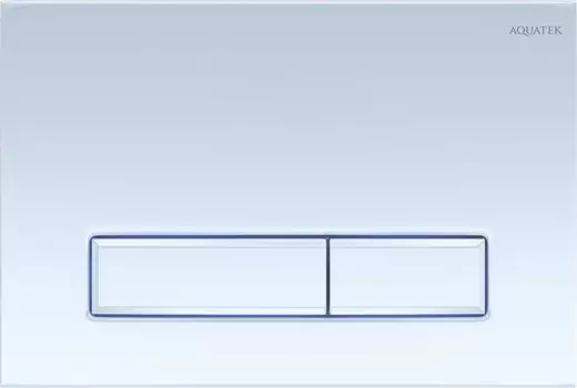 Кнопка смыва Aquatek Slim KDI-0000021, белый глянец