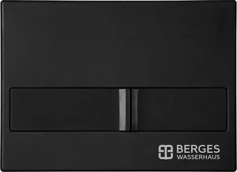 Кнопка смыва Berges Wasserhaus Novum 040015 Soft Touch чёрный