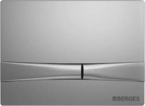 Кнопка смыва Berges Wasserhaus Novum F2 040052 хром матовый