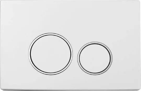 Кнопка смыва Boheme 661 белый/хром