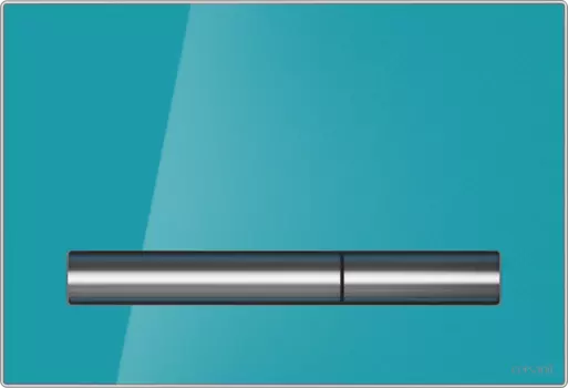 Кнопка смыва Cersanit Pilot P-BU-PIL/Azg/Gl лазурный глянец