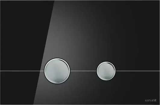 Кнопка смыва Cersanit Stero P-BU-STE/Blg/Gl черный глянец