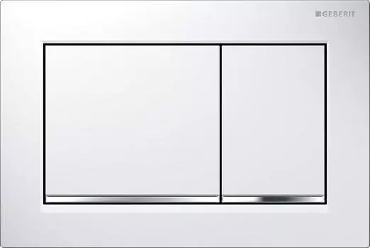 Кнопка смыва Geberit Omega 30 115.080.KJ.1, белый, хром глянец