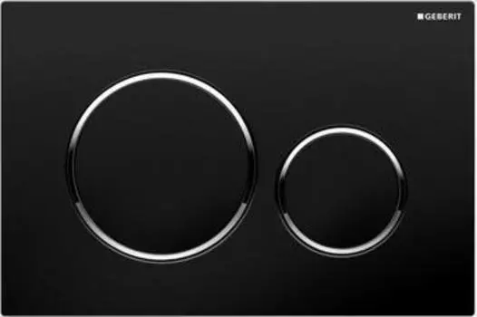 Кнопка смыва Geberit Sigma 20 115.882.KM.1, черный, хром