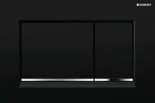 Кнопка смыва Geberit Sigma 30 115.883.KM.1, черный, хром глянец