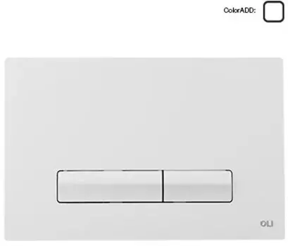 Кнопка смыва OLI Glam, пластик, белый, OLI