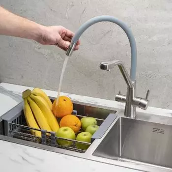 Коландер для мойки РМС KS-01, серый