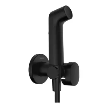 Комплект гигиенический душ Hansgrohe Bidette 29232670S с внутренней частью, черный матовый