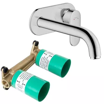 Комплект смеситель для раковины Hansgrohe Vernis Blend 71576000S, хром, с внутренней частью