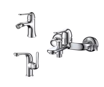 Комплект смесителей для ванны D&K RheinAmbrosius DA1340001SET хром