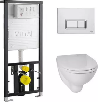 Комплект VitrA Arkitekt 9005B003-7211 кнопка хром