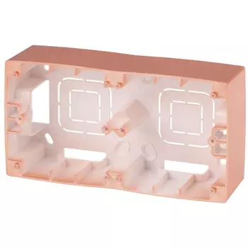 Коробка для накладного монтажа 2-постовая ЭРА 12 12-6102-14 Б0043178