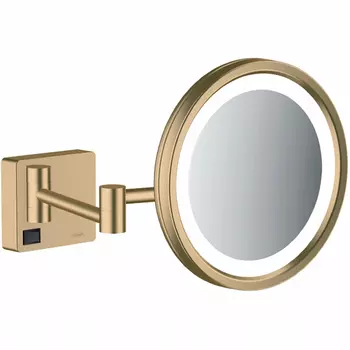 Косметическое зеркало Hansgrohe AddStoris 41790140 шлифованная бронза