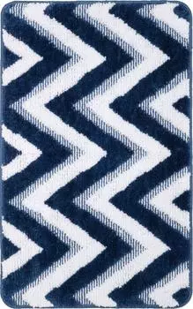 Коврик для ванной 50х80 Fixsen River FX-5004M тёмно-синий