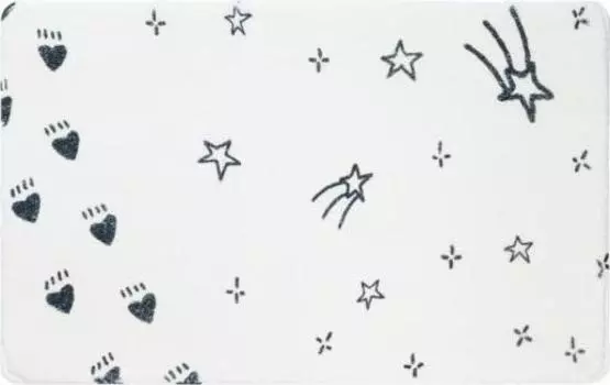 Коврик для ванной 50х80 Fixsen Teddy FX-6001S белый