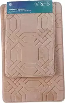 Коврик для ванной РМС КК-09БЖ-40х60/50х80, бежевый