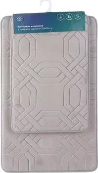 Коврик для ванной РМС КК-09СС-40х60/50х80, серый