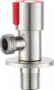 Кран для подключения сантехнических приборов РМС SUS124KR-01R, нержавеющая сталь