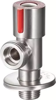 Кран для подключения сантехнических приборов РМС SUS124KR-1/2*3/4, нержавеющая сталь