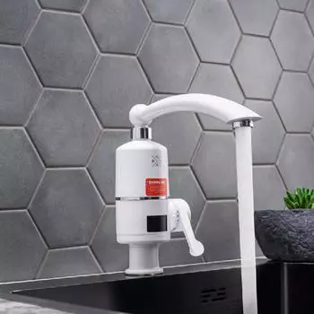 Кран-водонагреватель проточного типа РМС-ЭЛ02, белый