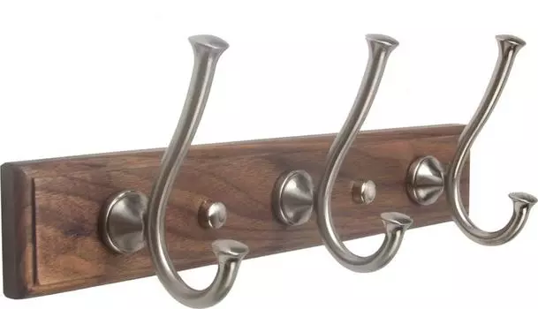 Крючок для полотенец Bronze de Luxe Forest 10708C орех, хром матовый