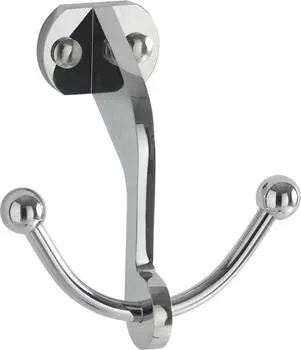 Крючок двойной Kerasan 742490, хром